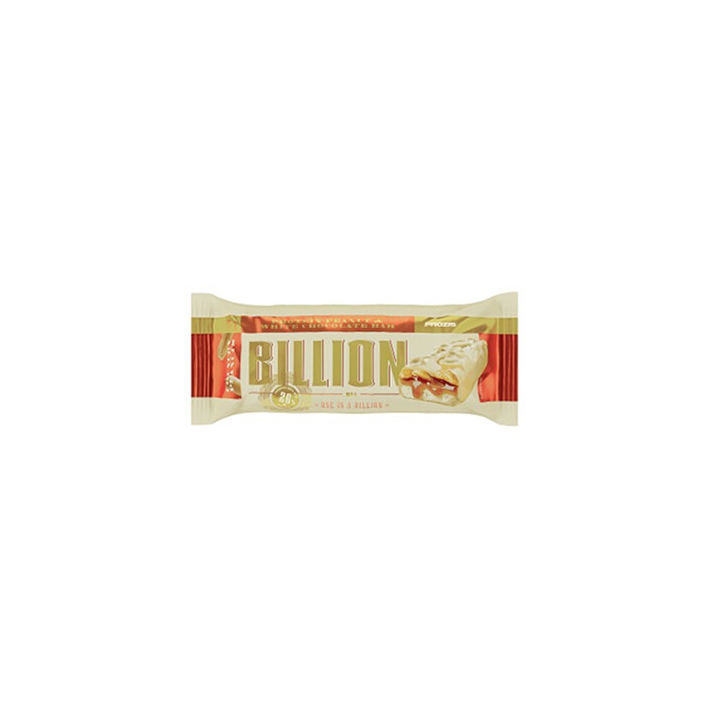 Prozis Billion Bar Gusto Cioccolato Bianco e Arachidi 65 g
