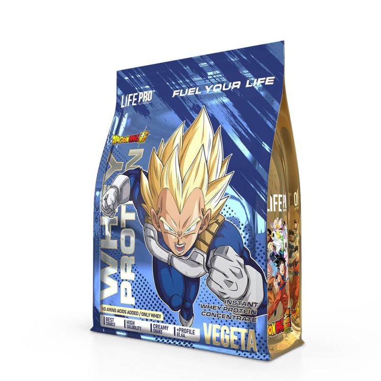 Life Pro Whey Dragon Ball Super Edition Vegeta Gusto Choconettes 900 g