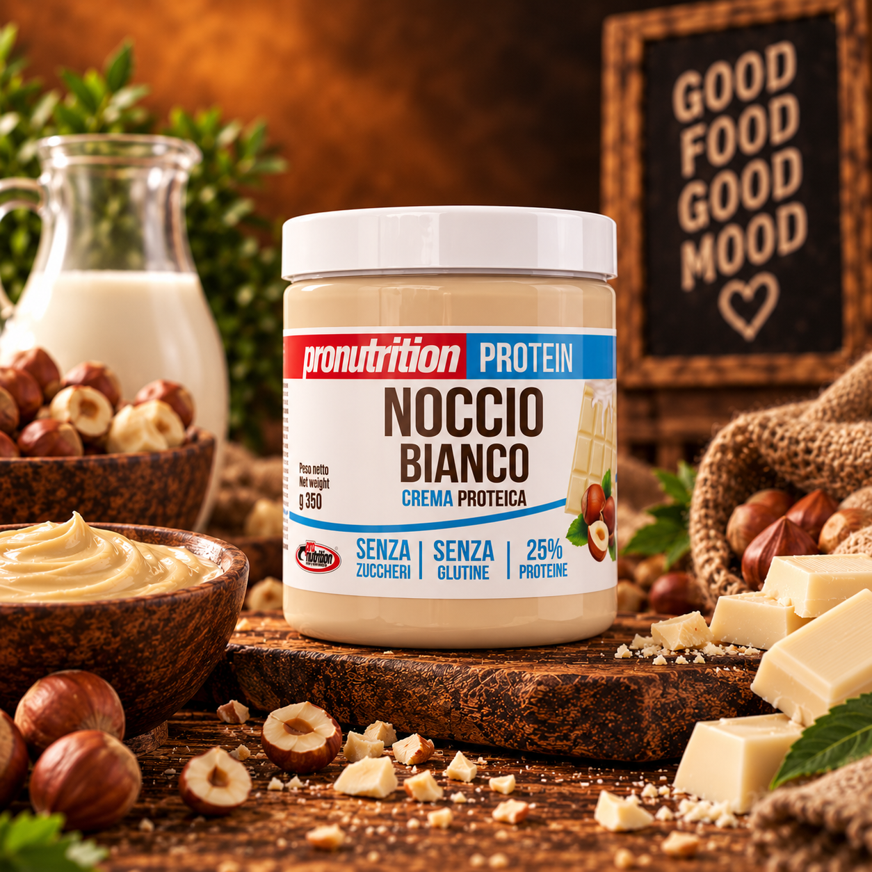 Crema Zero Gusto Noccio Bianco 350 gr