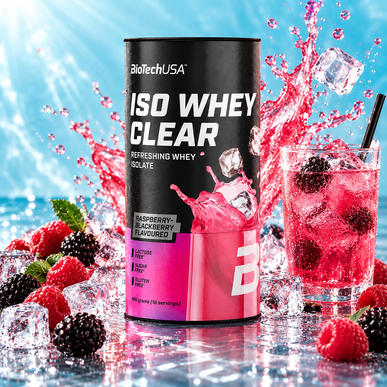 Iso Whey Clear Gusto Raspberry 400 gr
