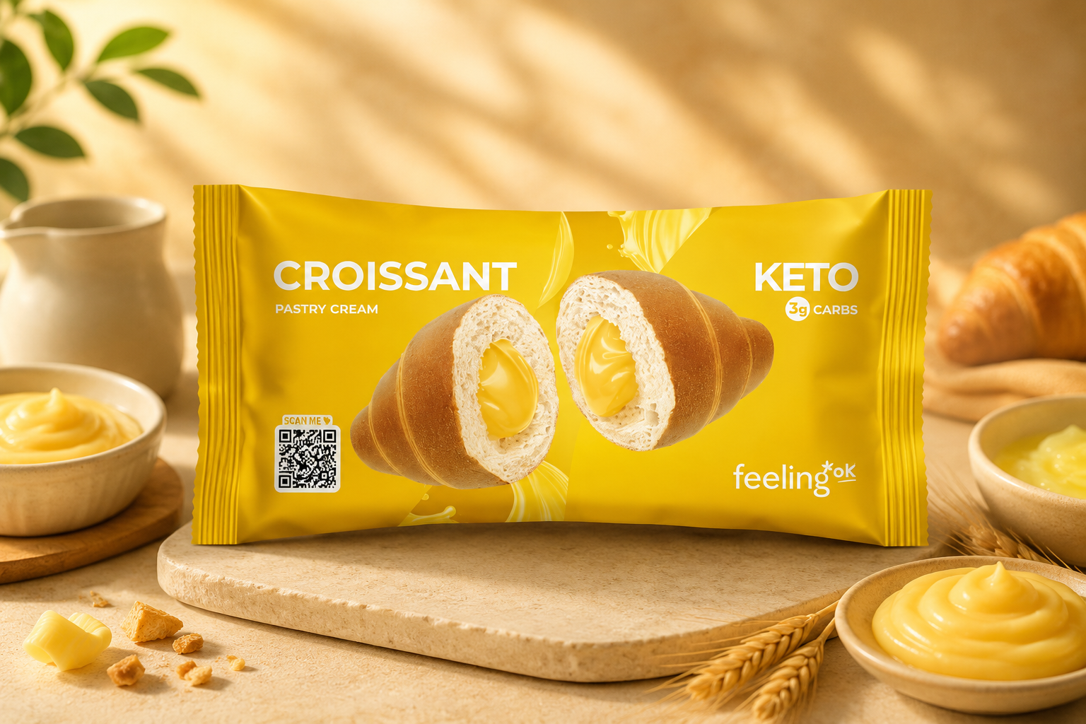 Feeling Ok Croissant Gusto Crema Pasticciera