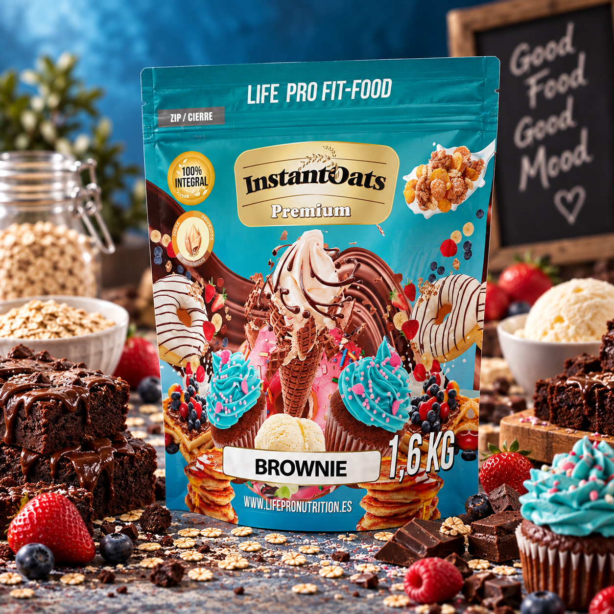 Farina di Avena Gusto Brownie 1,6 Kg