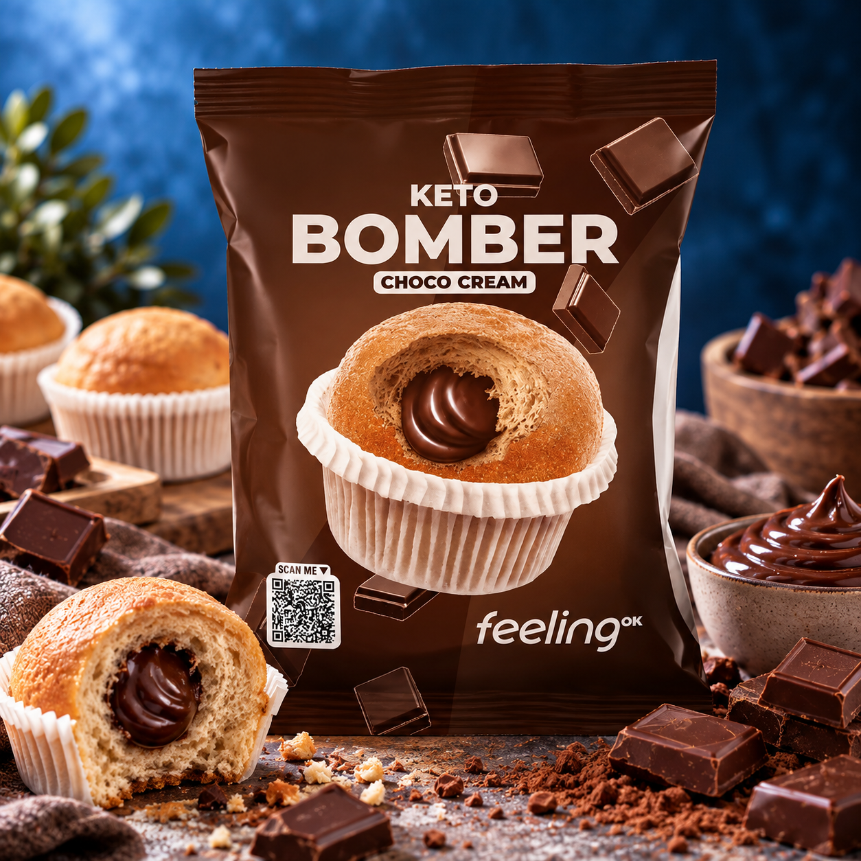 Keto Bomber Gusto Cioccolato e Crema di Cocco