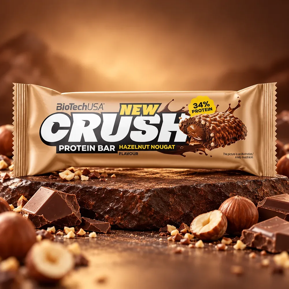 Crush Protein Bar Gusto Nougat Alle Nocciole 45 gr