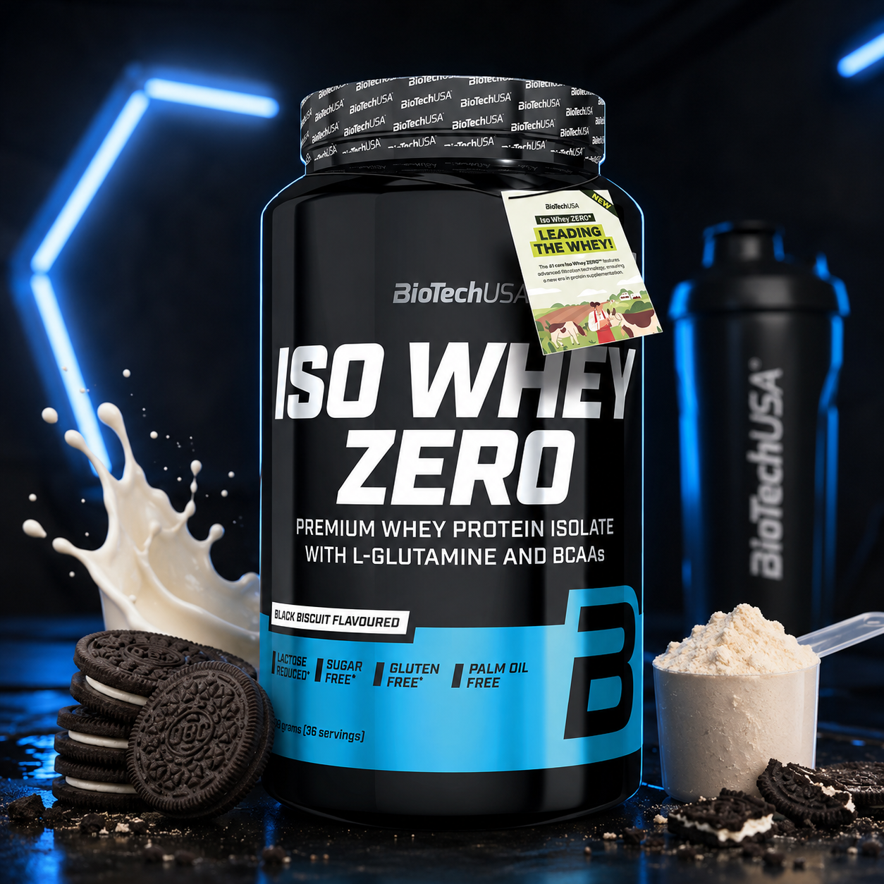 Iso Whey Zero Gusto Black Biscuit 908 gr
