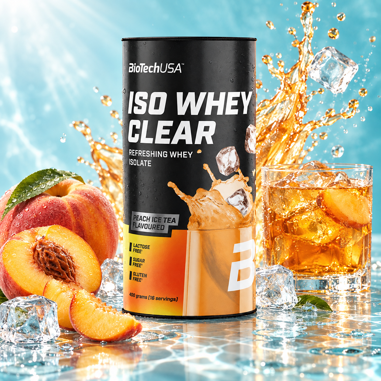 Iso Whey Clear Gusto Peach Ice Tea 400 gr