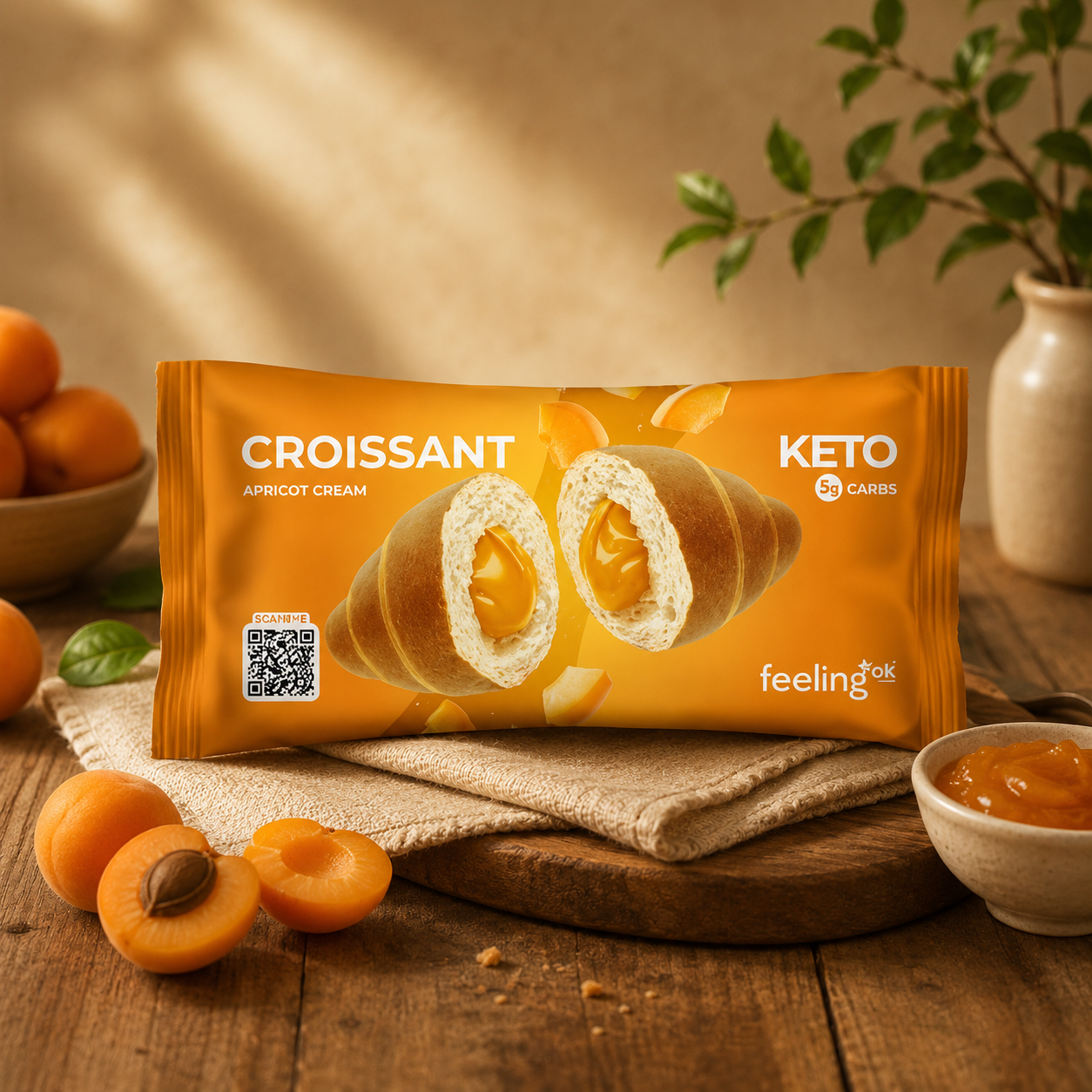 Feeling Ok Croissant Gusto Albicocca 50 gr