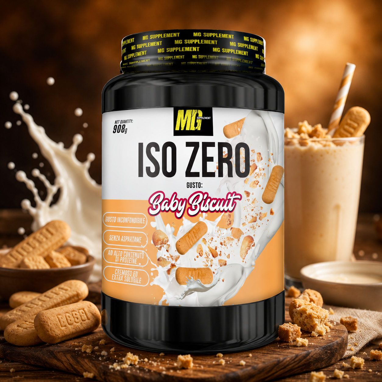 Iso Zero  Gusto Baby Biscuit 908 gr