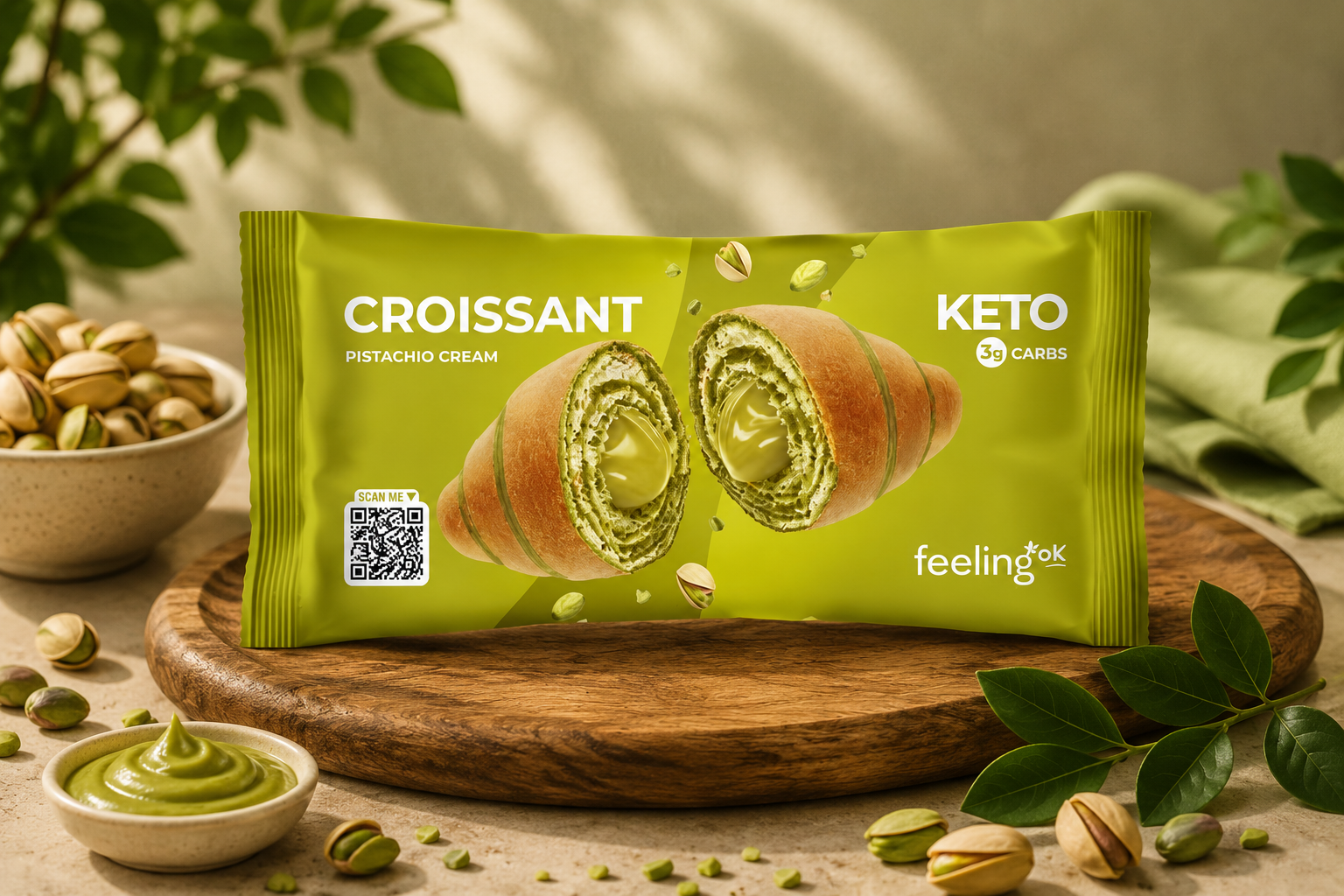 Feeling Ok Croissant Gusto Pistacchio 50 gr