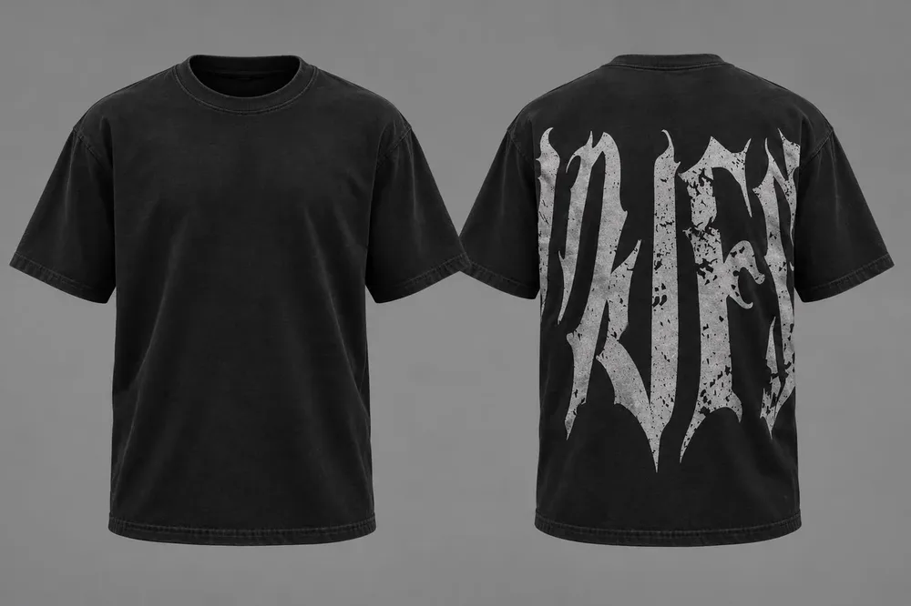 T-Shirt Metal Series Retro Grigio