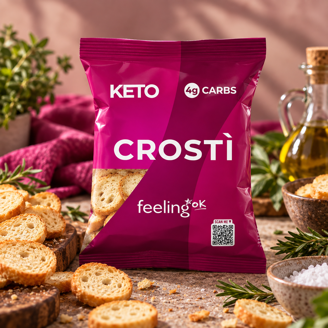 Crostì +Protein 50 gr