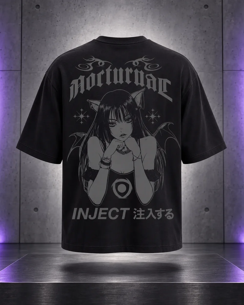 Entità V — "Nocturnal" T-Shirt Oversize Cropped ARCANA™ Universe