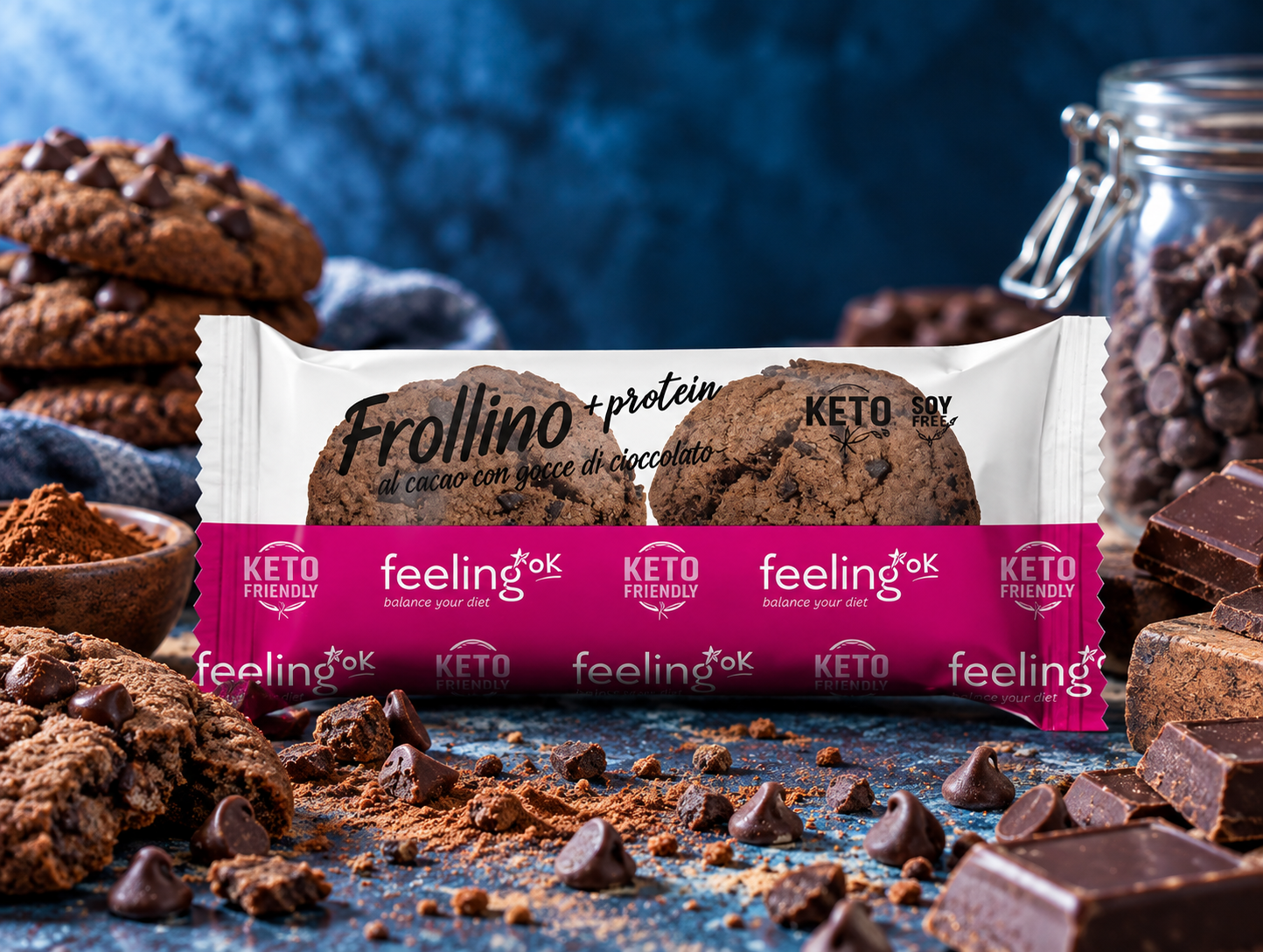 Frollino al cacao con gocce 50 gr