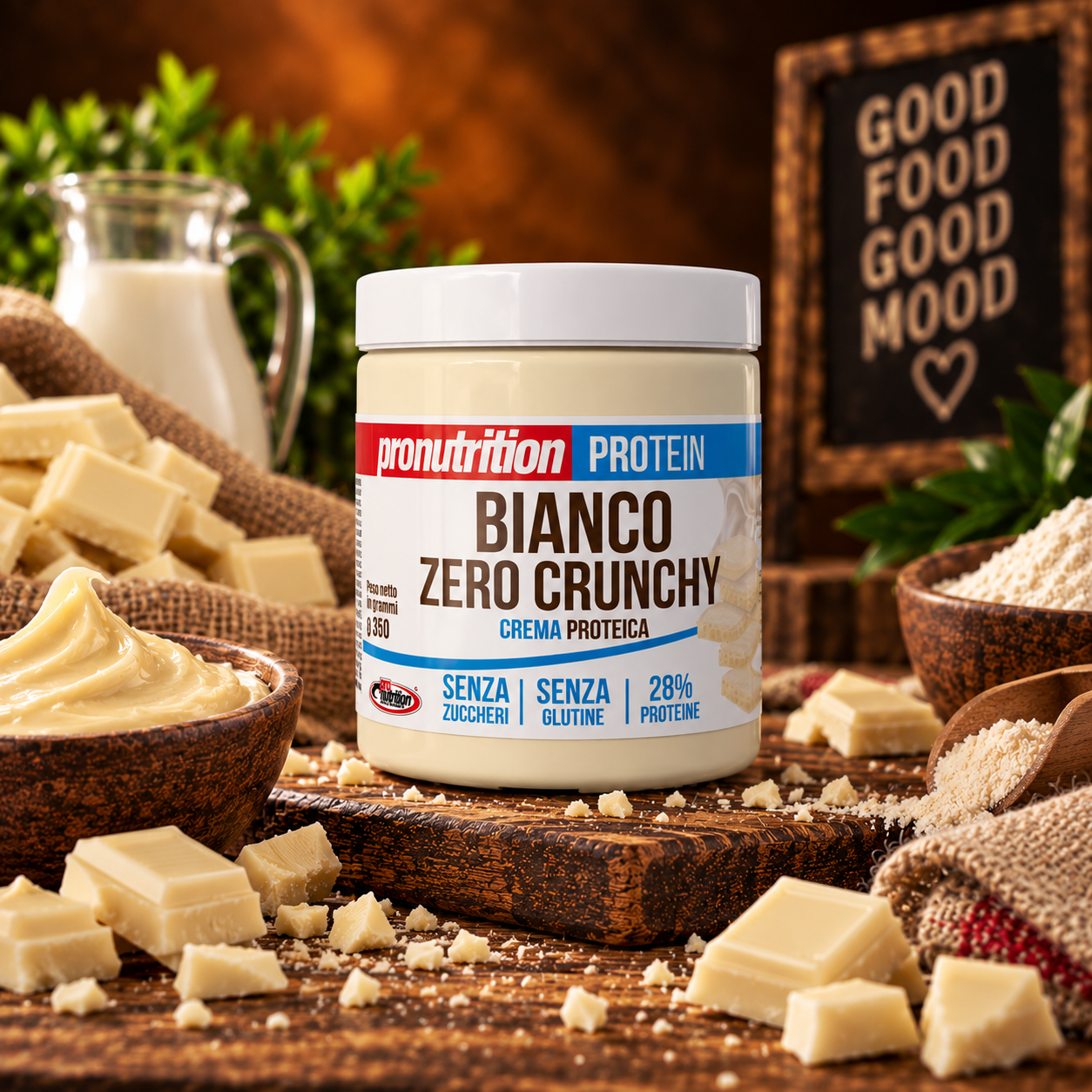 Crema Zero Gusto Bianco Crunchy 350 gr