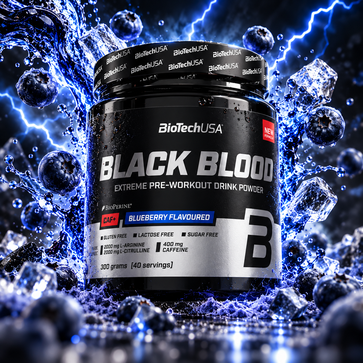 Black Blood Nox + Gusto Blueberry 340 gr