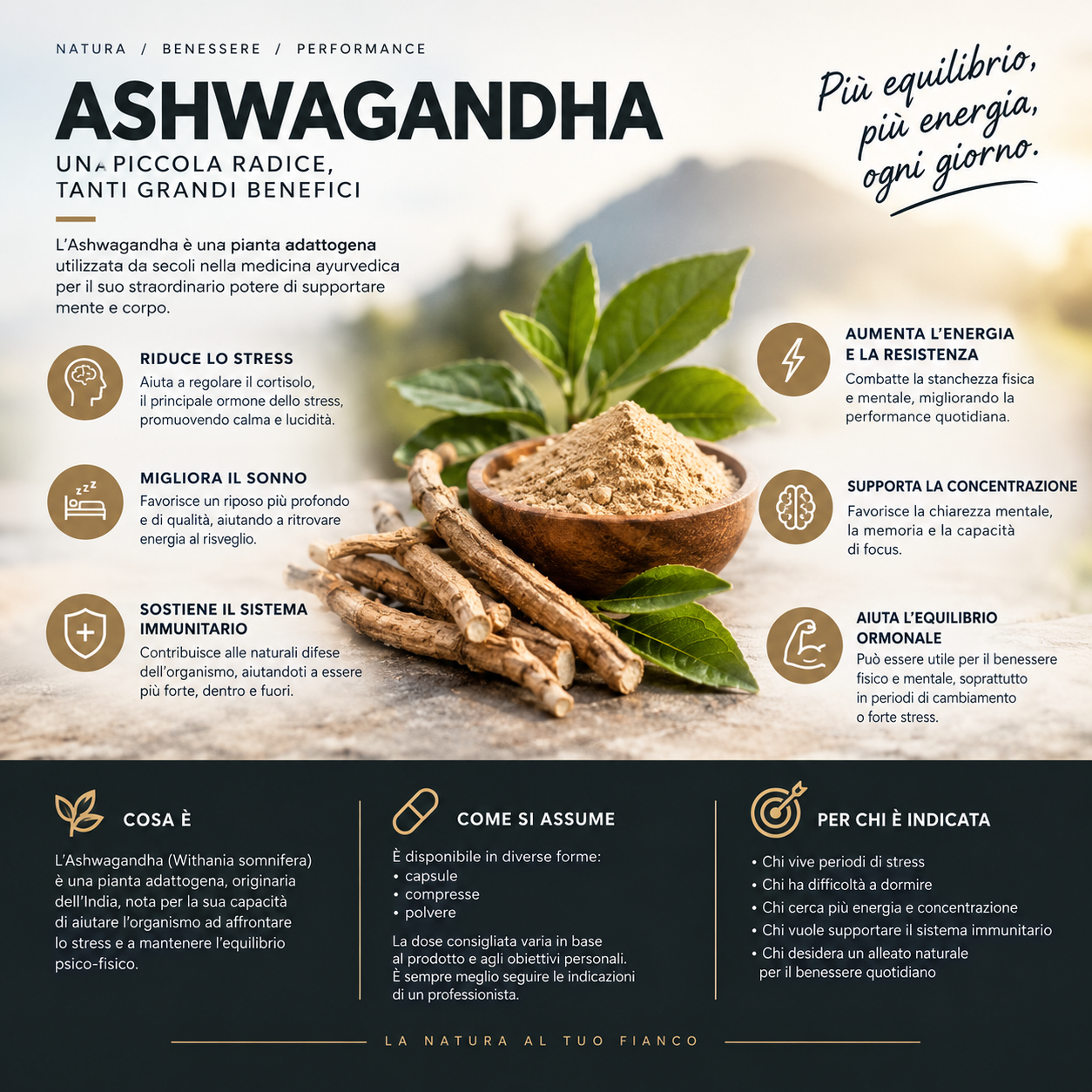 Ashwagandha: benefici, uso e consigli per la tua routine giornaliera